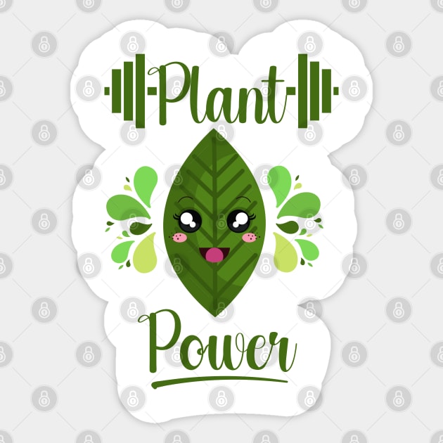 Plant Power Sticker by ChasingTees